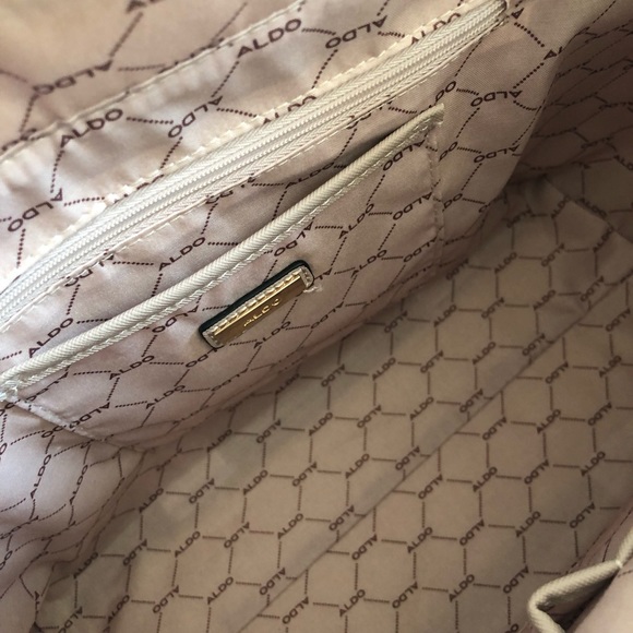 🌟NWOT: ALDO PINK SUADE ZIPPER TOTE BAG 🌟 - Picture 7 of 7